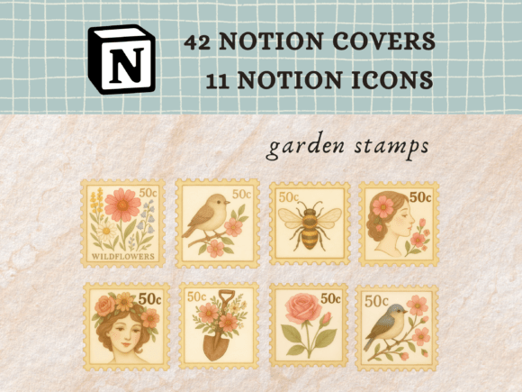 Garden Stamp Notion Icons