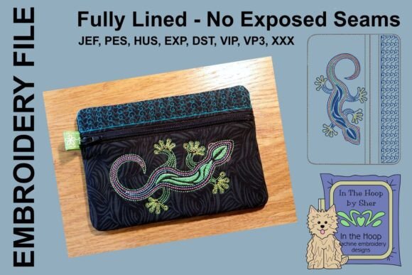 Gecko Zipper Bag