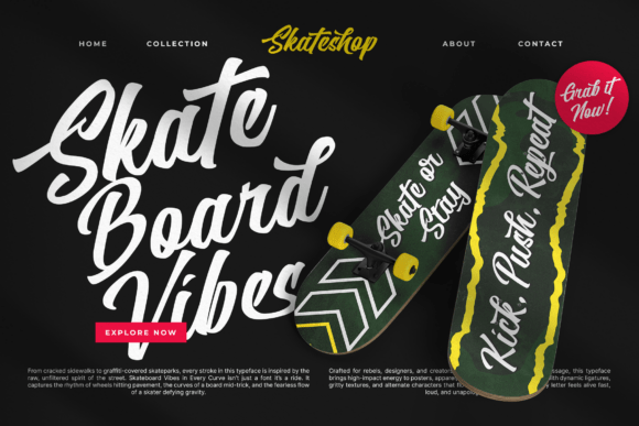 Heats Black Font - Preview 2