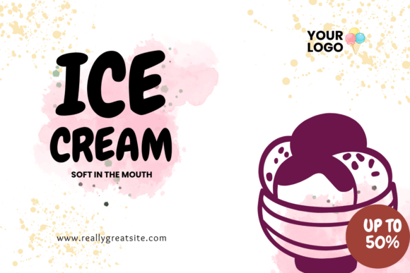 Ice Cream Font PNG with transparent background - Preview 4