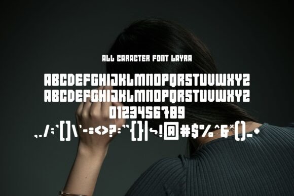 Layra Font PNG with transparent background - Preview 1