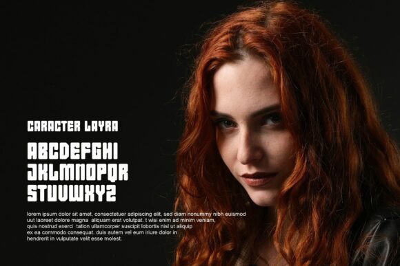 Layra Font PNG with transparent background - Preview 3