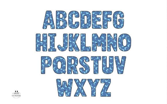 Nautical, Navy Bundle Font PNG with transparent background - Preview 2