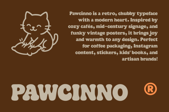Pawcinno Font PNG with transparent background - Preview 1