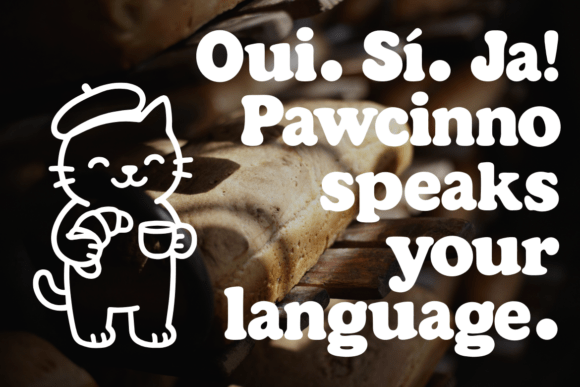 Pawcinno Font PNG with transparent background - Preview 2