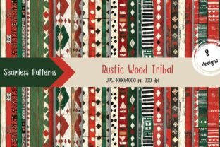 Rustic Wood Tribal Seamless Pattern Graphic by PannArtz Design ...