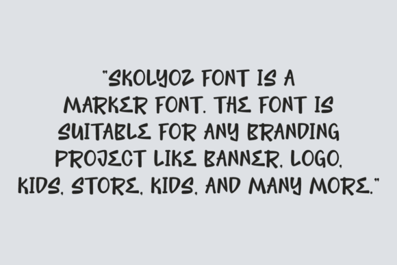 Skolyoz Font PNG with transparent background - Preview 3