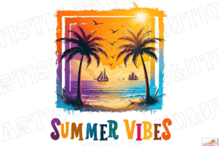 Summer Vibes Png Summer Sublimation Png Graphic by Artistic Revolution ...