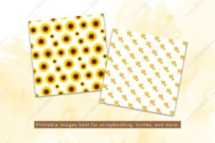 Sunflower Digital Paper Pack Graphic by StudioShvera · Creative Fabrica