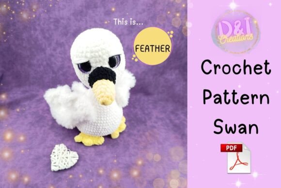 Swan Crochet Pattern Amigurumi Pdf Plush