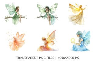 Watercolor Fairy Clipart Graphic by inpixell.studio · Creative Fabrica
