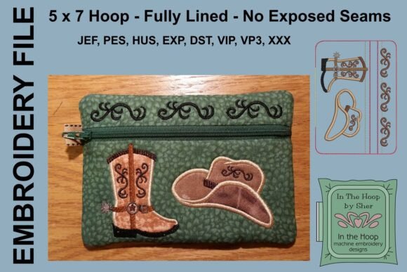 Wild West Zipper Bag