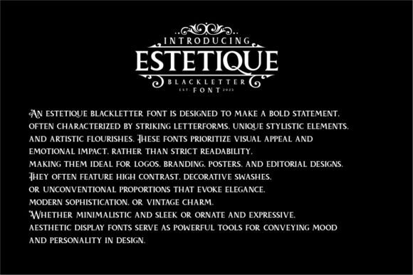 Estetique Font - Preview 1