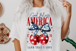 4th of July Cherry America Coquette PNG Graphic by PaperPrint ...