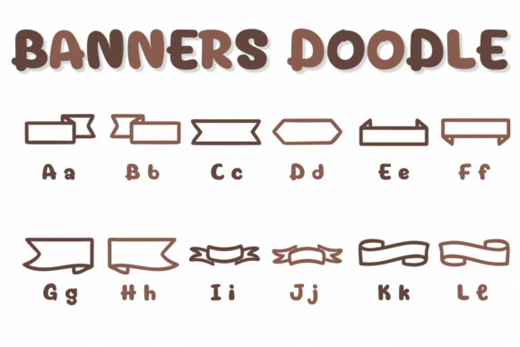 Banners Doodle Font - Preview 1