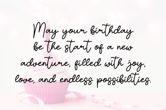 Birthday Font - Preview 2