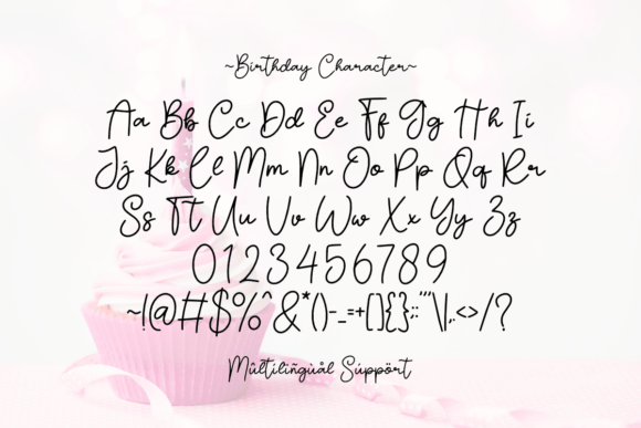 Birthday Font - Preview 5