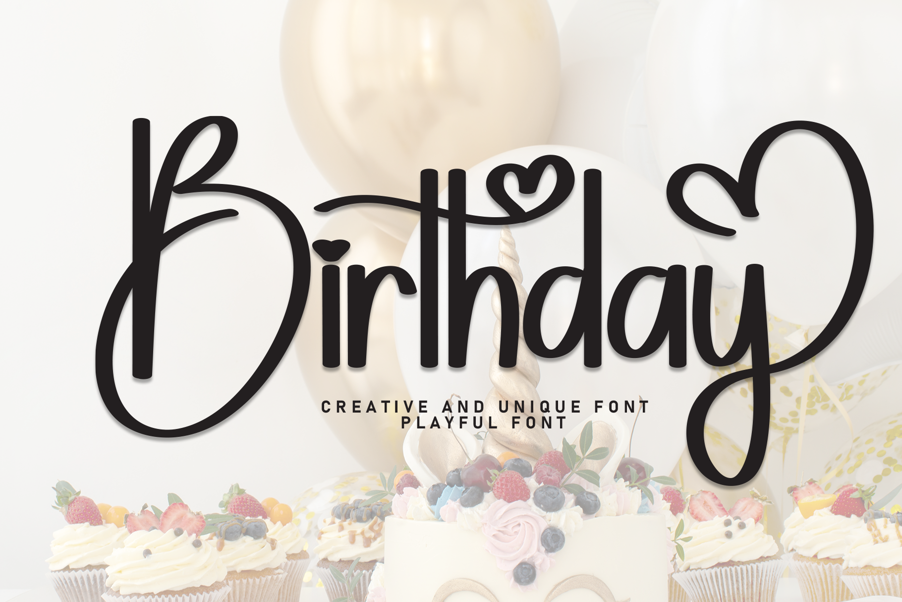 Birthday Font by Misterletter.co · Creative Fabrica