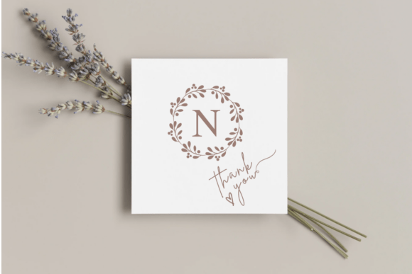 Blossom Monogram Font - Preview 1
