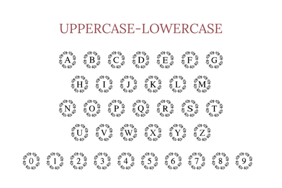 Blossom Monogram Font - Preview 4