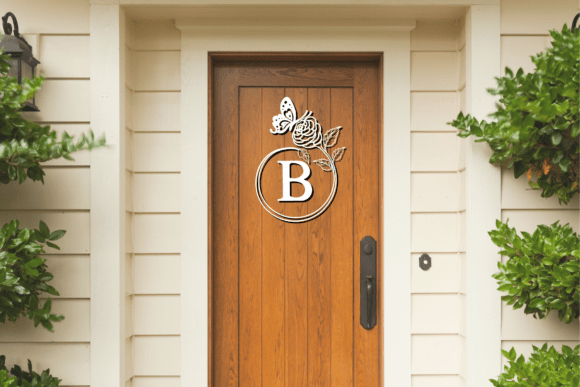 Butterfly Rose Monogram Font - Preview 2