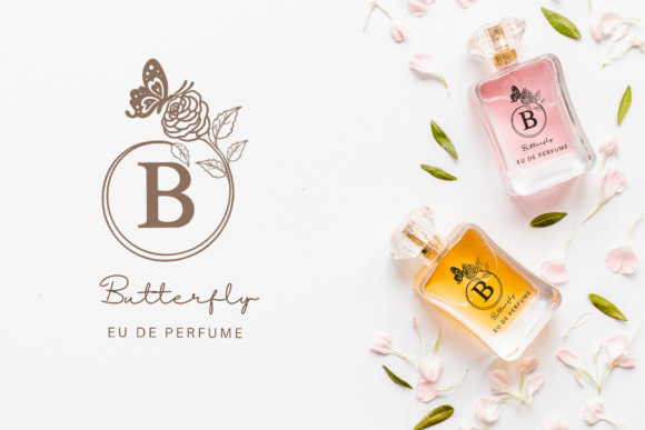 Butterfly Rose Monogram Font - Preview 4