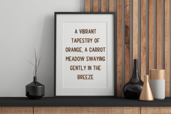Carrot Meadow Font - Preview 1