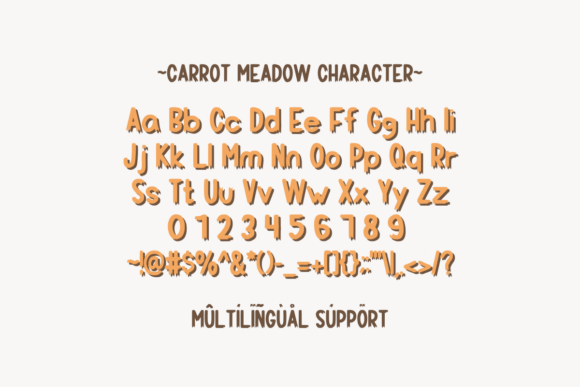 Carrot Meadow Font - Preview 5
