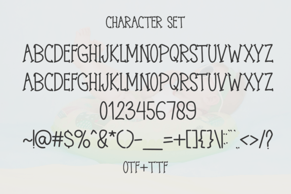 Cartoon Smiling Font PNG with transparent background - Preview 5
