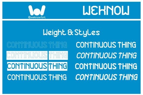 Continuous Thing Font PNG with transparent background - Preview 5