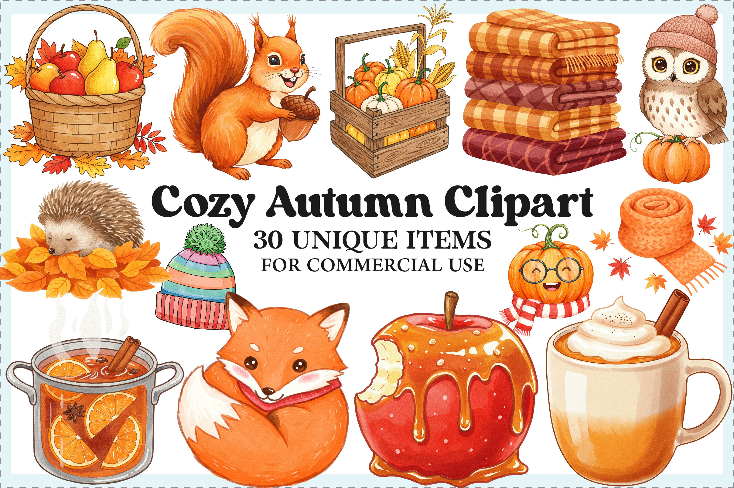 Cozy Autumn Clipart Graphic by CraftNest · Creative Fabrica