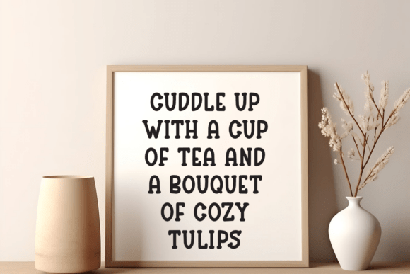 Cozy Tulips Font - Preview 1