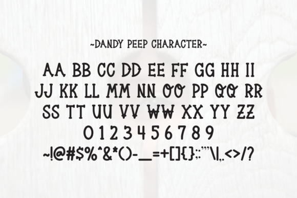 Dandy Peep Font - Preview 5