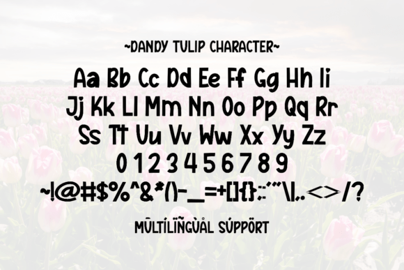 Dandy Tulip Font - Preview 5