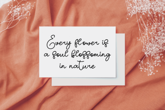 Flowers Font - Preview 1