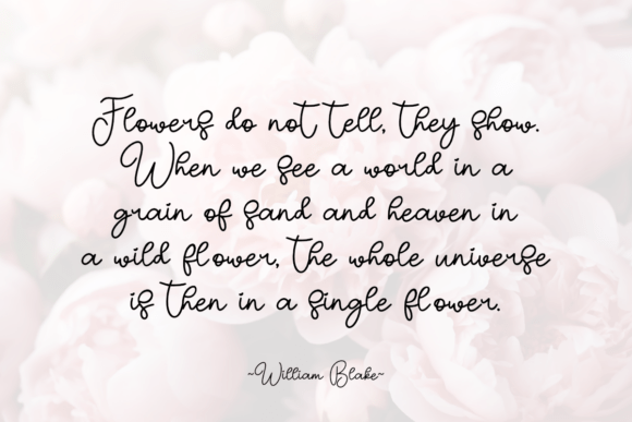 Flowers Font - Preview 2