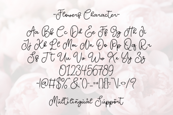 Flowers Font - Preview 5