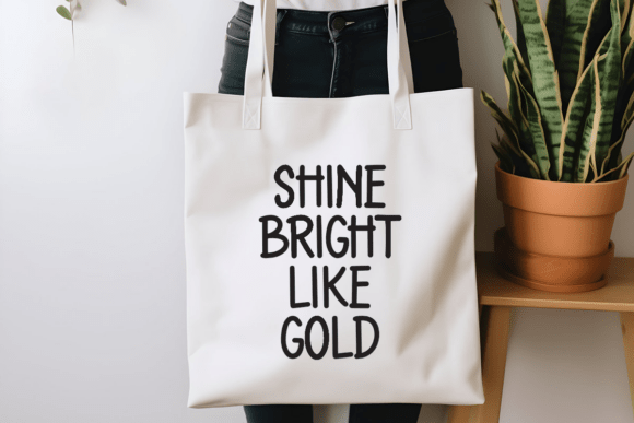 Gold Craft Font PNG with transparent background - Preview 4