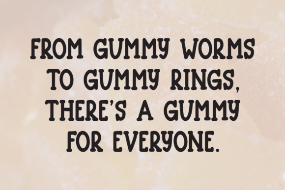 Gummy Meadow Font font preview - 2