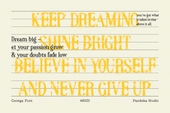 Gzonga Font - Preview 6