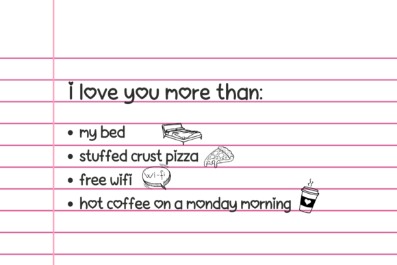 Heart Words Font - Preview 6