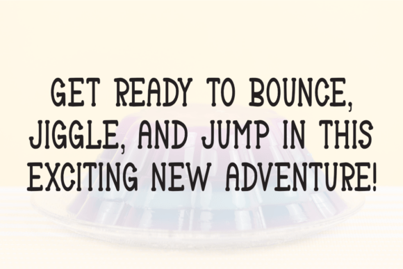 Jelly Bounce Font PNG with transparent background - Preview 2