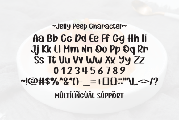 Jelly Peep Font PNG with transparent background - Preview 5