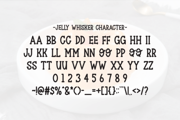 Jelly Whisker Font PNG with transparent background - Preview 5