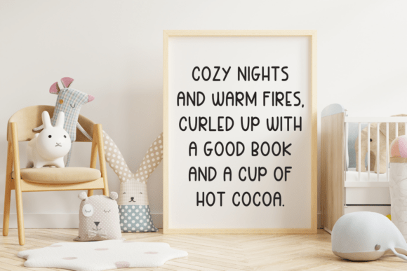 Kozy Hand Font PNG with transparent background - Preview 1