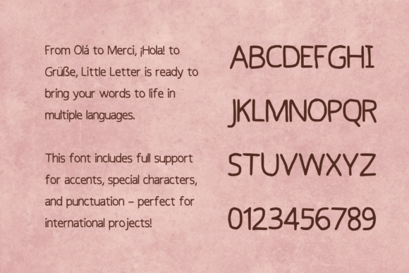 Little Letter Font PNG with transparent background - Preview 4