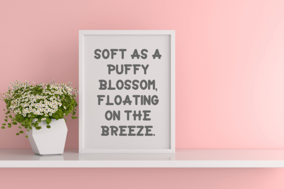 Puffy Blossom Font font preview - 1