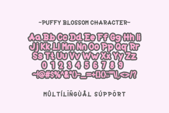 Puffy Blossom Font font preview - 5
