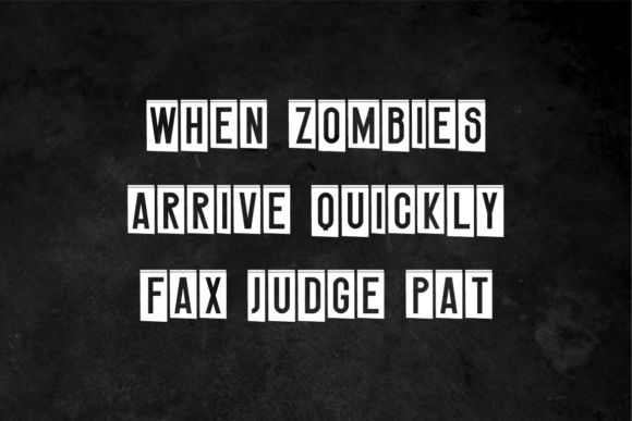 Ransom Cutsome Font PNG with transparent background - Preview 3