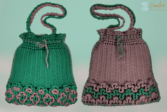 Two-Sided Beach Bag Crochet Pattern - free crochet bag pattern